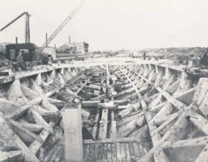 système SEPPING, visible sur le HMS Ganges lors de sa démolition en 1929 